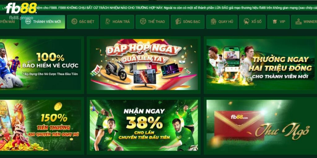 Cơ hội nhận quà Fb88 và tận hưởng dịch vụ từ nhà cái