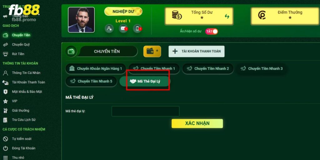 Hướng Dẫn Chi Tiết Cách Thức Nạp Tiền Và Trải Nghiệm Tại FB88 3 Nhận ngay tiền vào ví với mã thẻ từ đại lý
