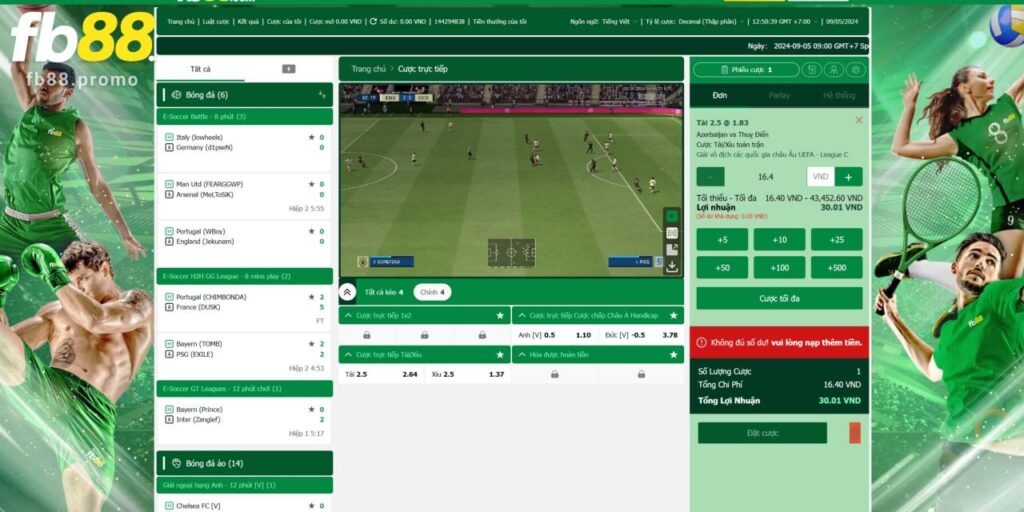 Đánh Giá Chân Thực Sảnh Thể Thao 5 Tại FB88 Có Gì Hấp Dẫn? 2 Tính năng xem trận đấu trực tuyến tại Fb88 kịch tính